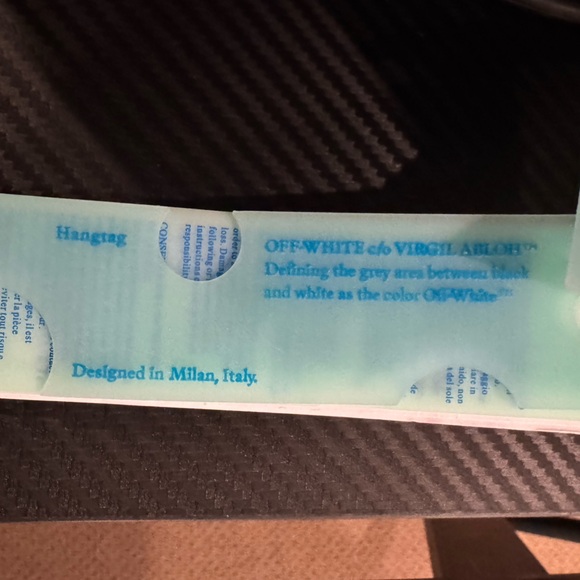 New Men’s Off-White Diagonal Tab Over SS Tee Black/Black Size XXS (US Men’s 32) - Picture 8 of 16